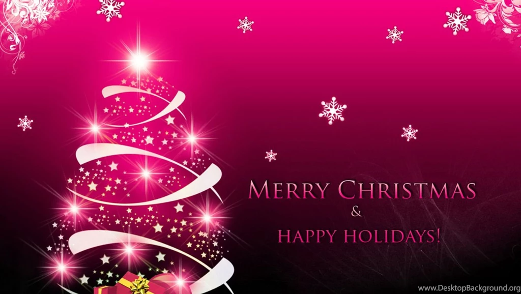 Pink Christmas Backgrounds Wallpapers Cave