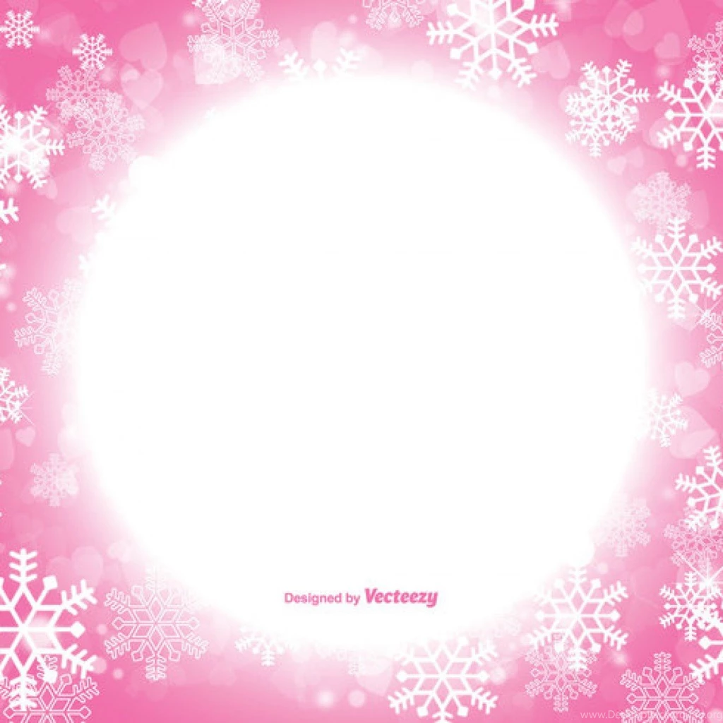 Free Vector Beautiful Pink Christmas Snowflake Backgrounds