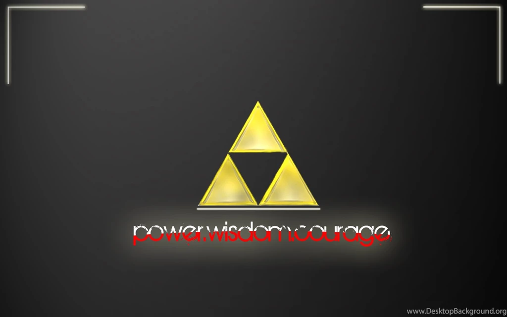Black Power Gold Courage Triforce Wisdom Lines Gradient