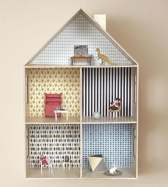 Five Ways To Wallpapers A Dollhouse