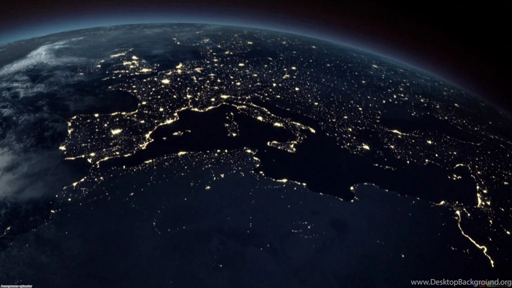 Earth From Space At Night Wallpapers