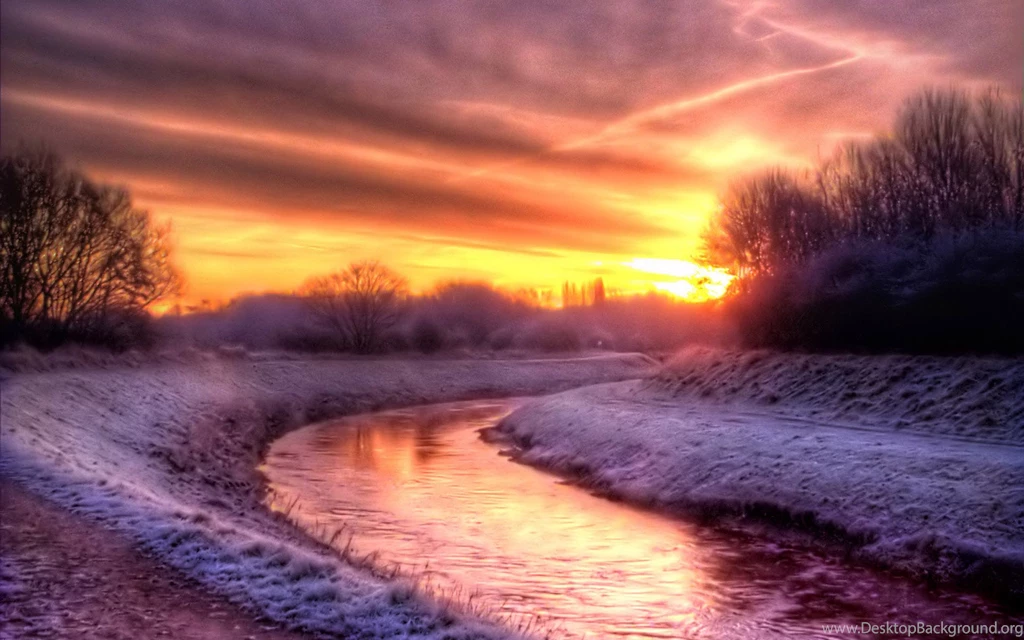 Winter Sunset Wallpapers