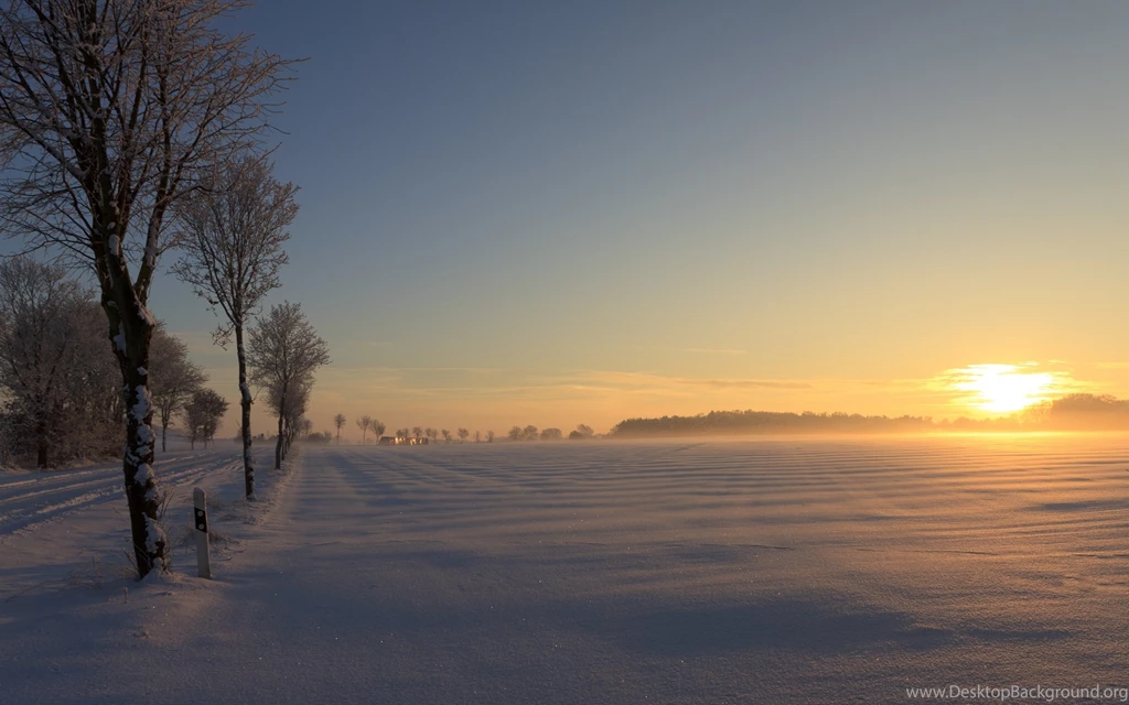 Winter Sunset Wallpapers » WallDevil Best Free HD Desktop And ...
