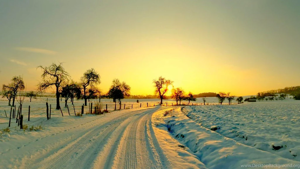 Winter Sunset Wallpapers