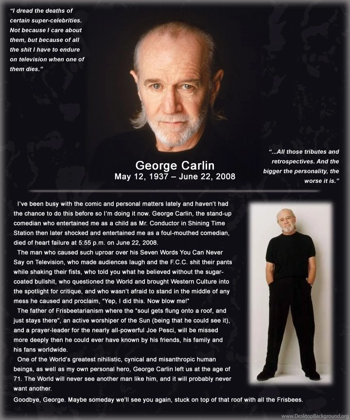DeviantArt: More Like George Carlin By TomTrager
