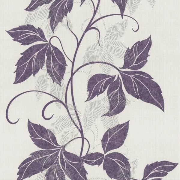 Non woven Wallpapers Sinfonia Vine Wallpapers Cream Purple 42089 40 ...