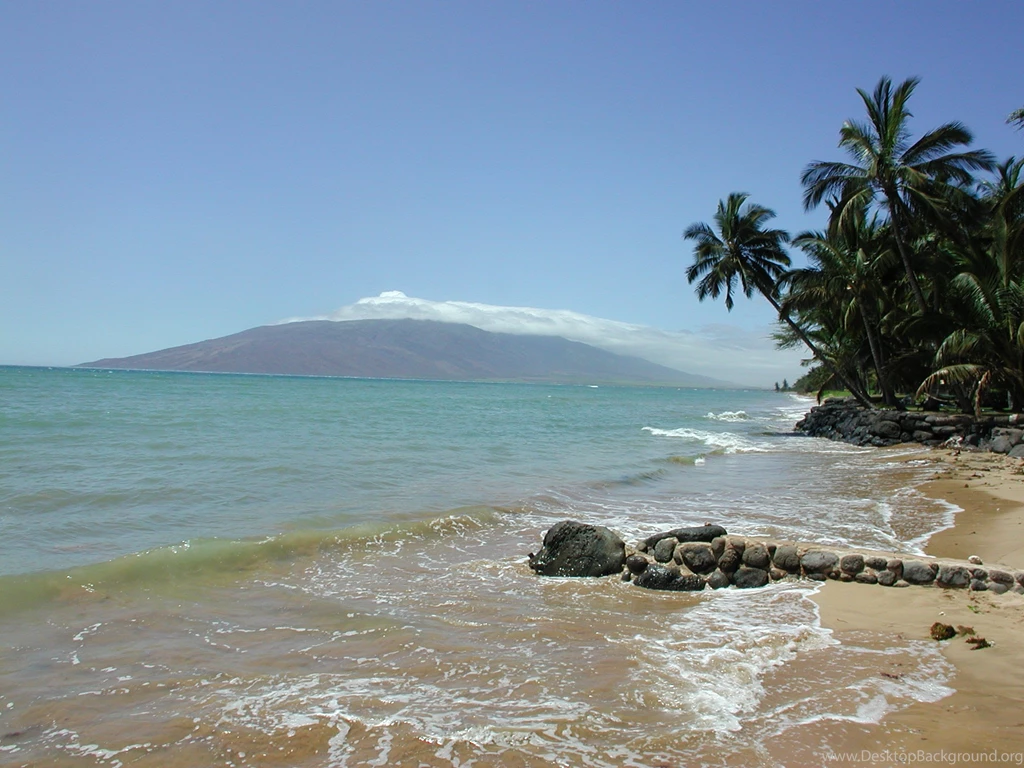 Maui Beach In Kihei Hawaii Computer Wallpapers Pictures Free ...