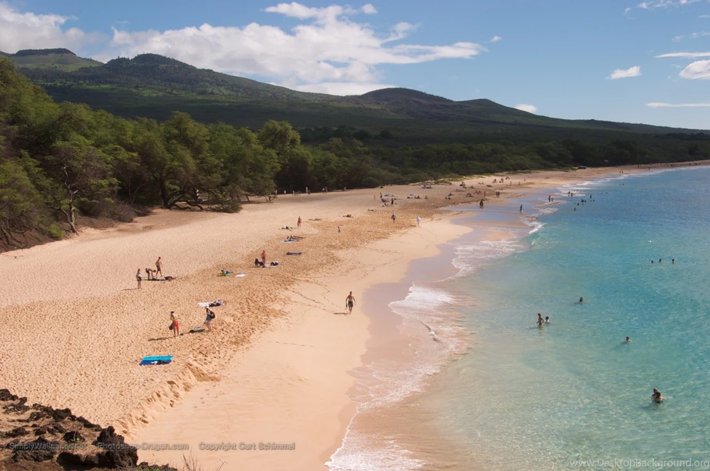 Big Beach On Maui Desktop Wallpapers