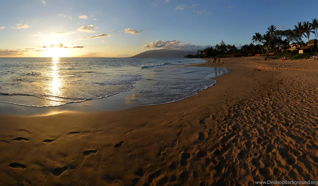 Coast Sea Scenery USA Maui Beach Sand Horizon Hawaii Nature ...