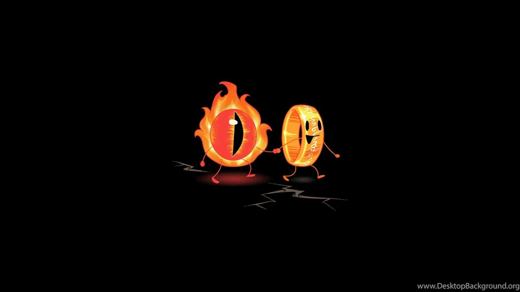 The Lord Of The Rings, The Eye Of Sauron, Minimalism, Rings, Black ...