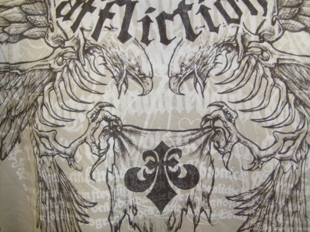 1 Cream Affliction Front Eagle Logo.JPG Photo By Denimkingdom01 ...