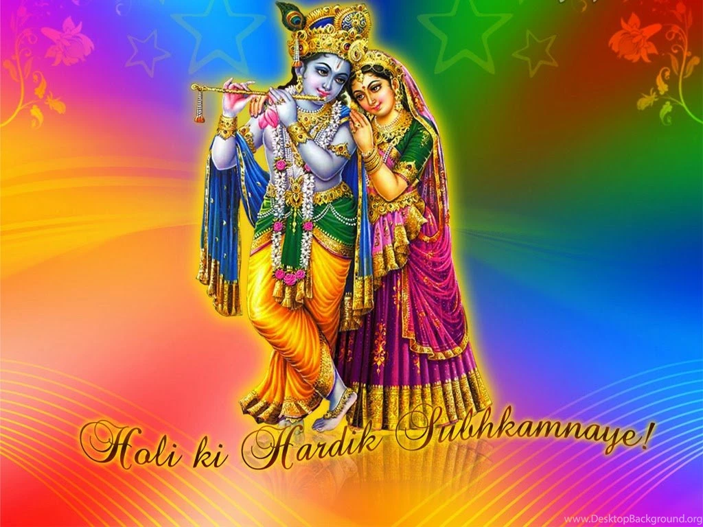 Radha Krishna Holi Wishes HD Wallpaper, Images