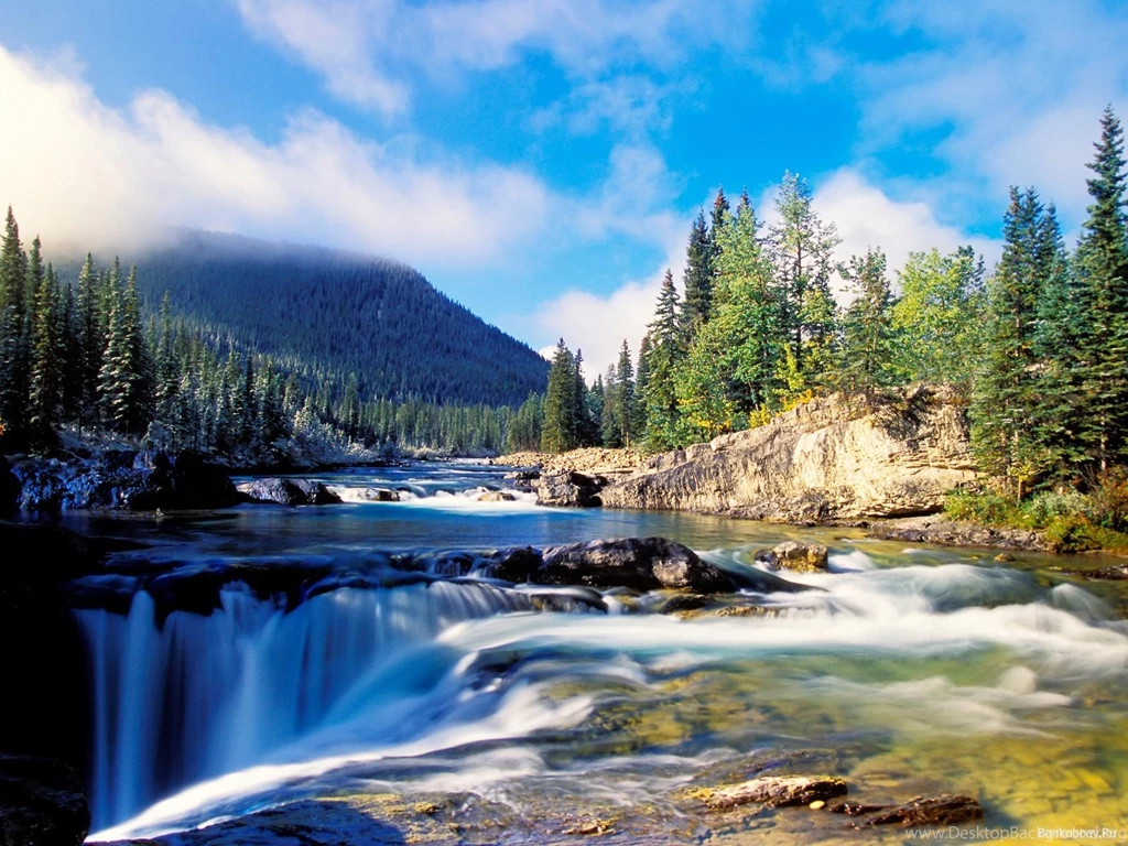 Wallpapers Waterfalls Hd Fantasy Forest Waterfall On The Outskirts ...
