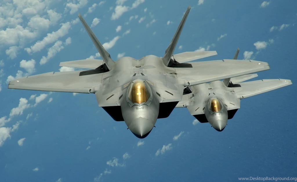 F22 Raptor Two Inflight Aircraft Wallpapers