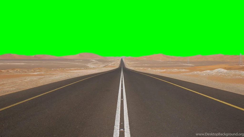 Desert Road Backgrounds FreeHDGreenscreen Footage YouTube
