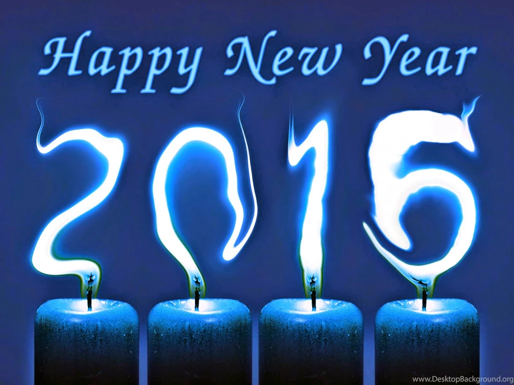Happy New Year 2016 Blue Backgrounds Wallpapers