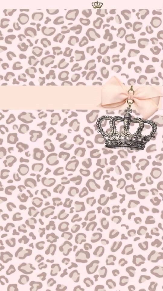 Pink & Beige Leopard Lockscreen Backgrounds To Iphone5 With Royal ...