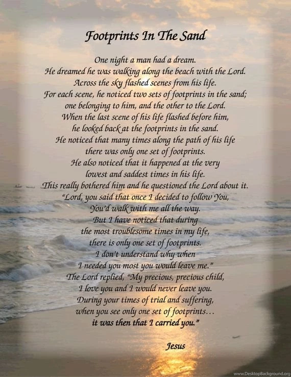 Thousands Of Ideas About Footprints Poem On Pinterest
