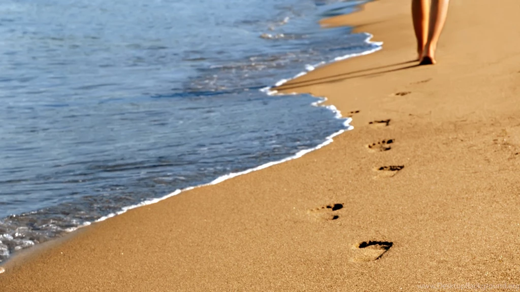 Footprints In The Sand Wallpapers