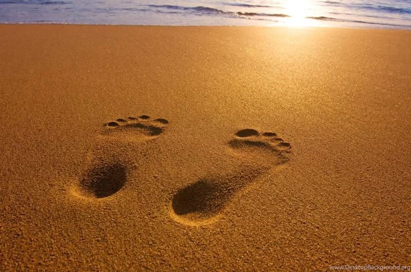Footprints In The Sand   ImgMob