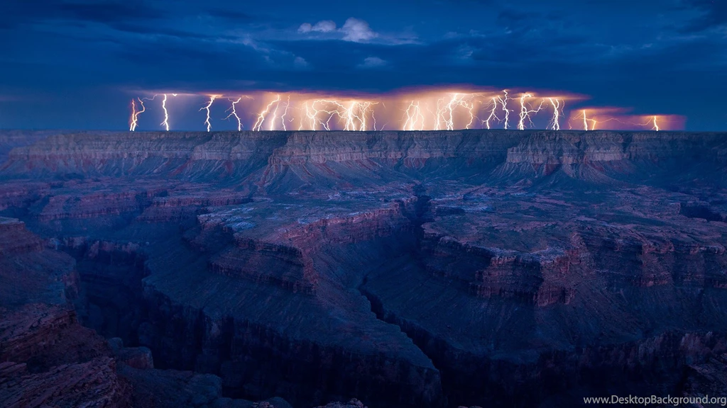 Grand Canyon Lightning Wallpapers » WallDevil Best Free HD ...