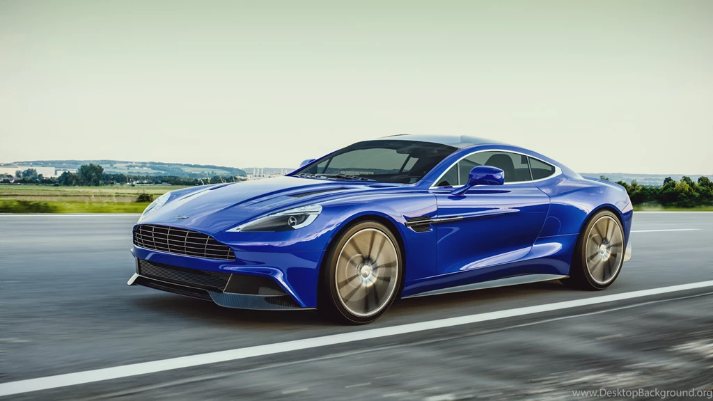 Blue Aston Martin Vanquish Car Wallpapers