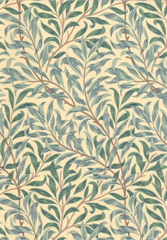 Vintage Willow Boughs Minor Wallpapers