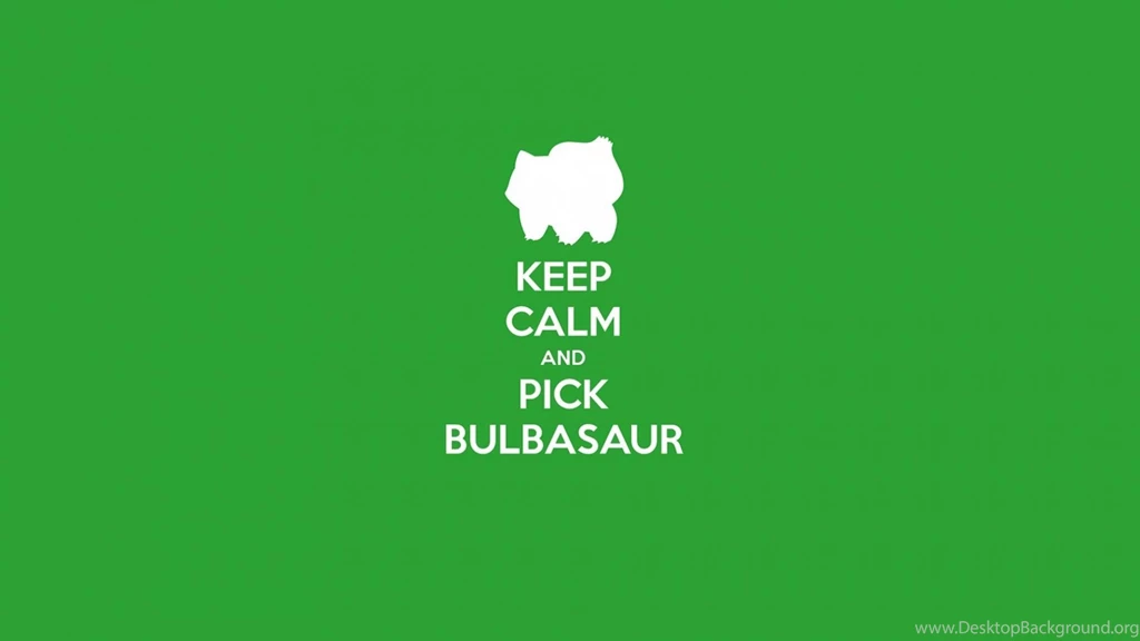 Pokemon Video Games Bulbasaur Keep Calm And Wallpapers