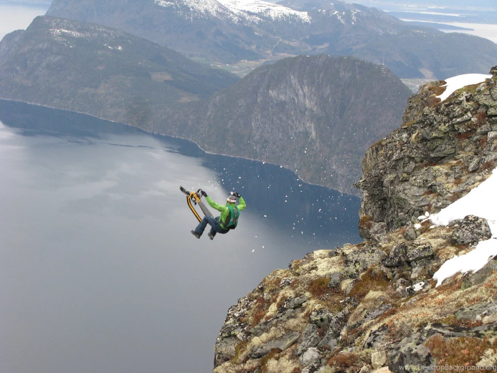 Base Jumping Jump Fly Flight Extreme Dive Diving Sky (11 ...