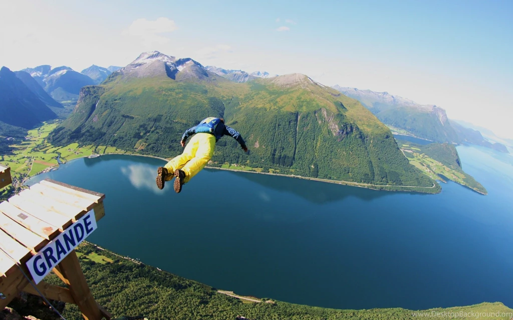 Base Jumping Adventure Sports Wallpapers HD For Desktop