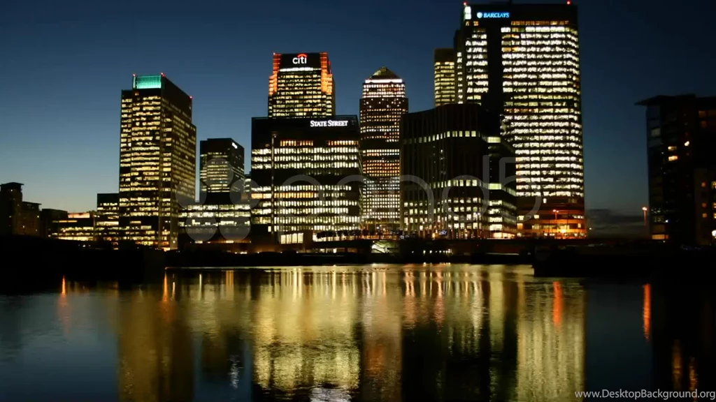 Canary Wharf Skyline Timelapse Stock Video 10722212