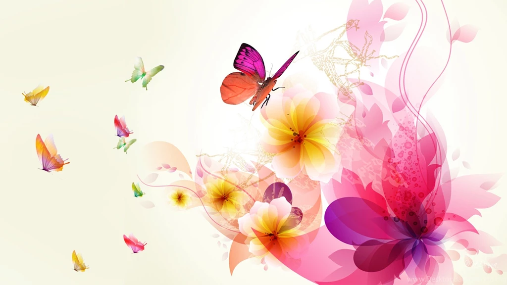 White Exotic Abstract Floral HD Wallpapers