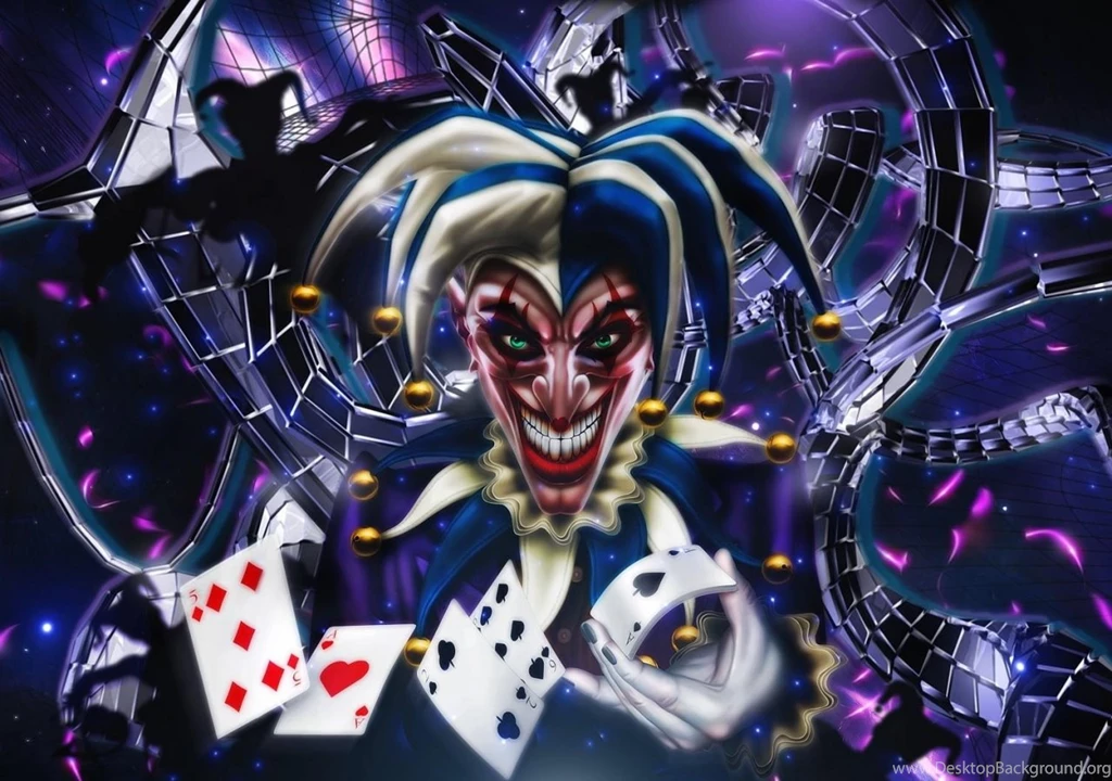 Download Wallpapers Jester Cards, Smile, Abstraction HD Backgrounds