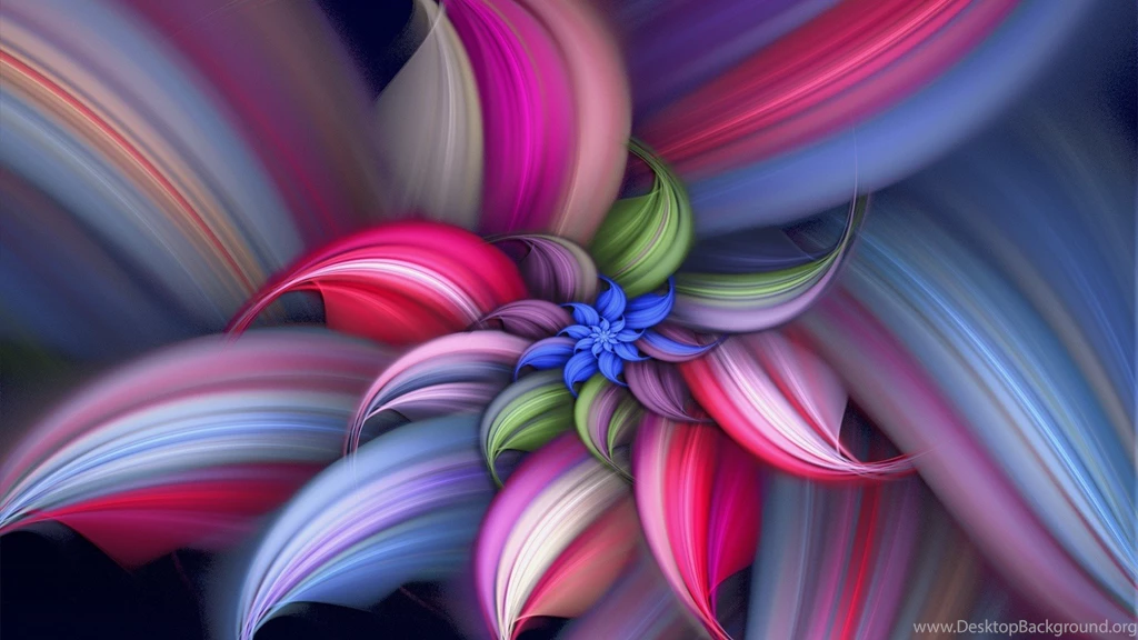 3d Colorful Wallpapers Vector Flower