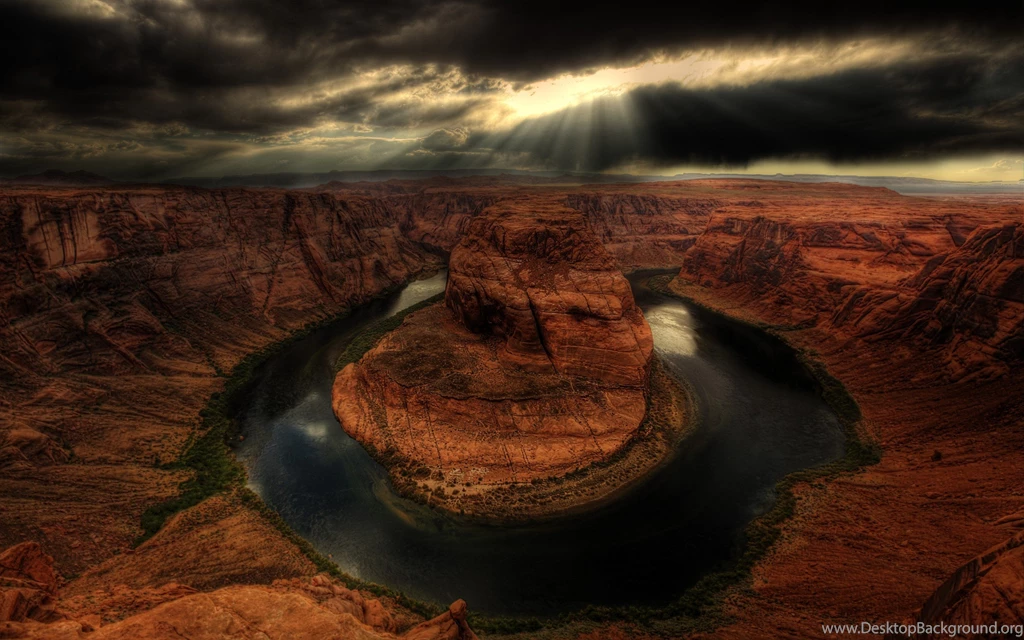 Landscapes Nature Horseshoe Bend HDR Photography Wallpapers ...