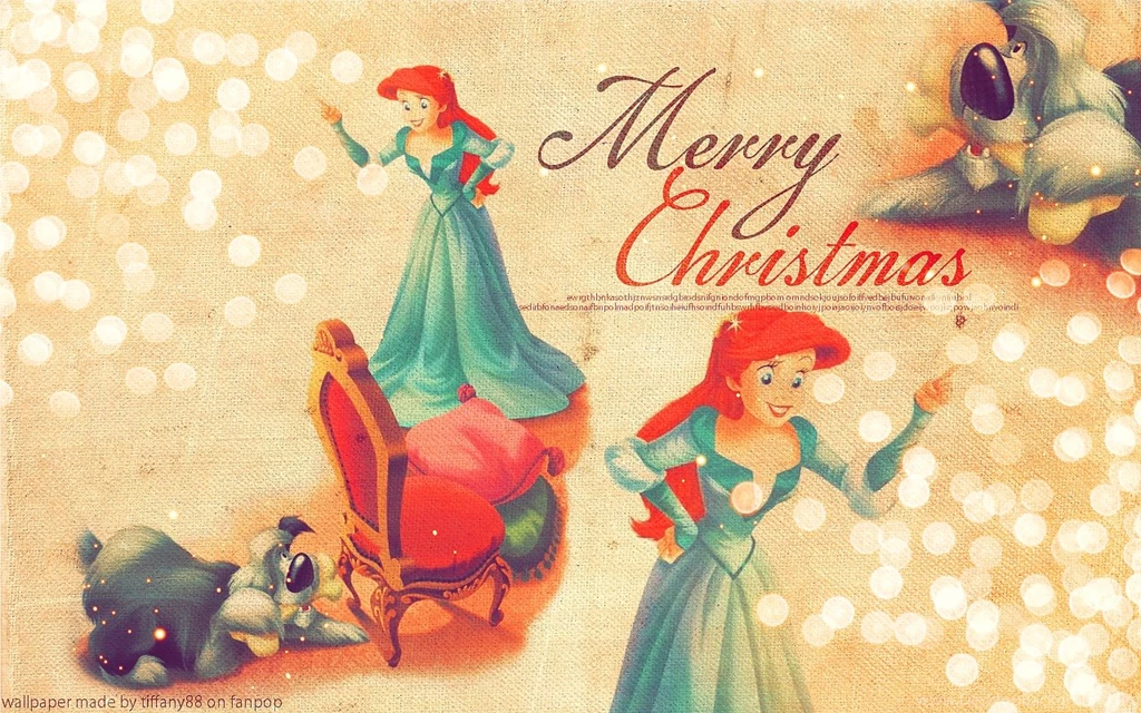 Disney Princess Christmas Desktop Wallpapers
