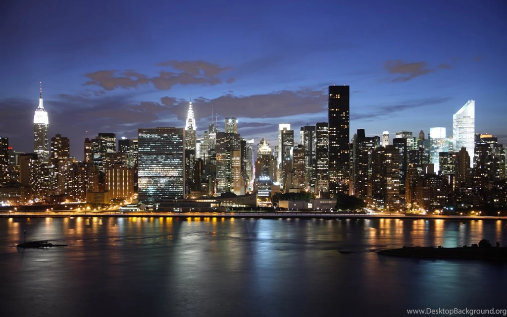 New York Skyline At Night 1680x1050 Wallpapers