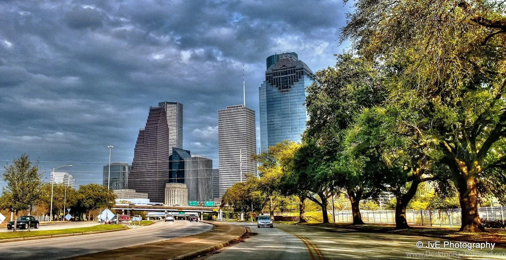 Houston Architecture Bridges Cities City Texas Night Towers ...