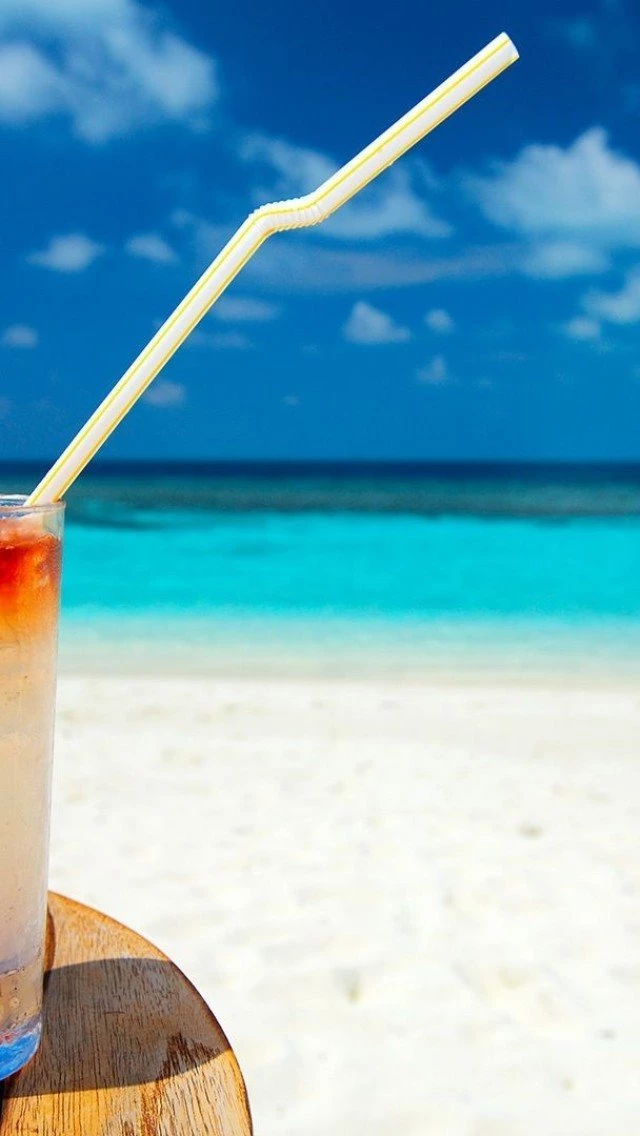 Cocktails On The Beach Wallpaper Images