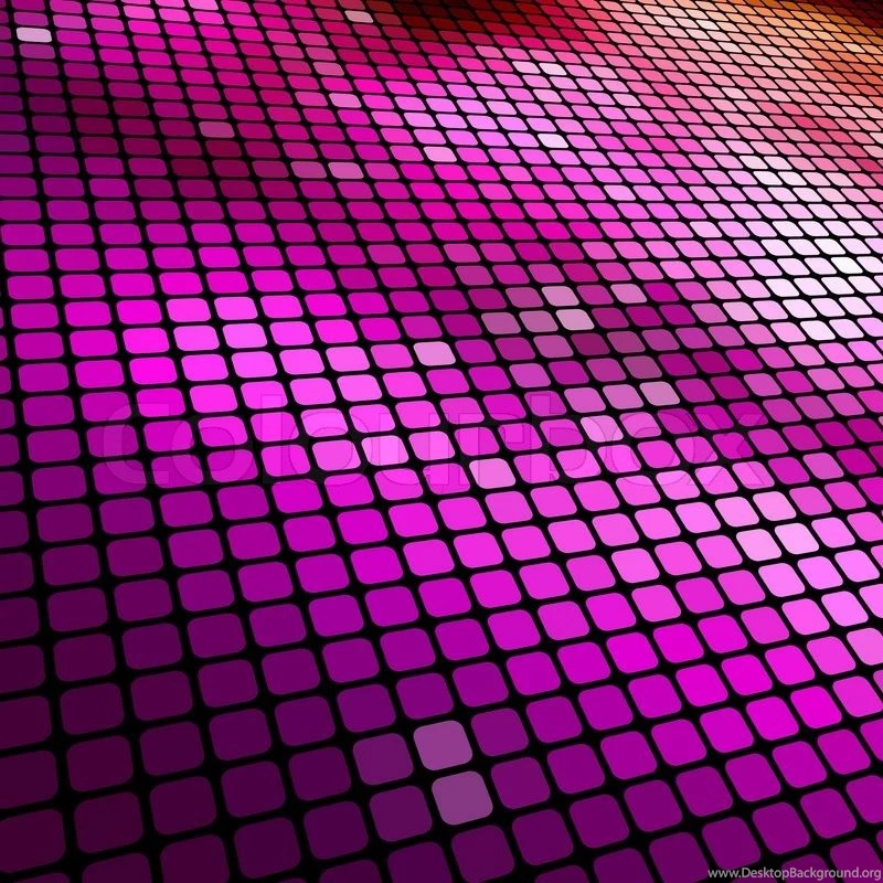 Magenta Colored Perspective Mosaic Vector Background.