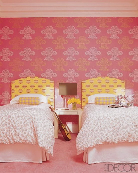 Neutral Teenage Girls Bedroom Design With Pink Accents Decoration ...