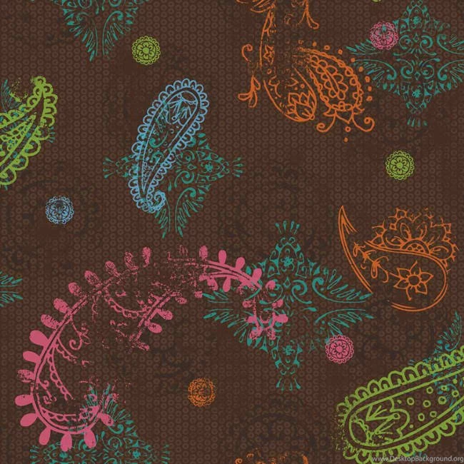 Brown Teal Dk6018b Tween Disney Paisley Wallpapers Border By York