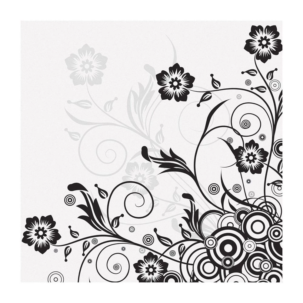 JP London MD3097 Josie Black And White Tween Removable Full Wall ...
