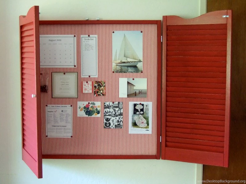 Bulletin Board With Shutters Crafty Nest