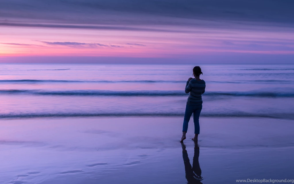 Download Wallpapers 3840x2400 Sea, Ocean, Beach, Girl Ultra HD 4K ...