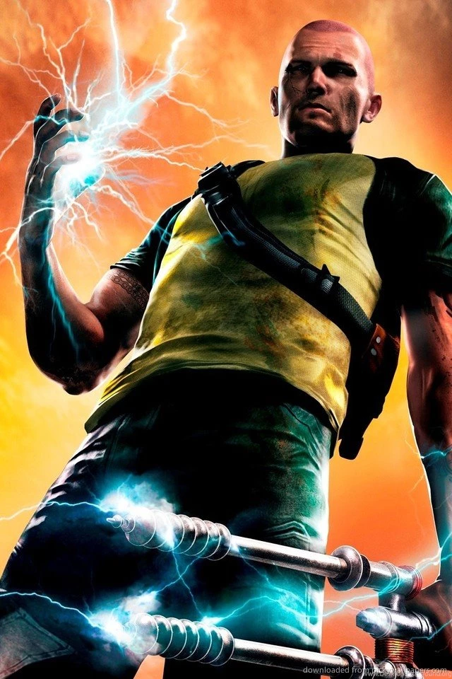 Download InFamous 2 Cole MacGrath With Amp Wallpapers For iPhone 4