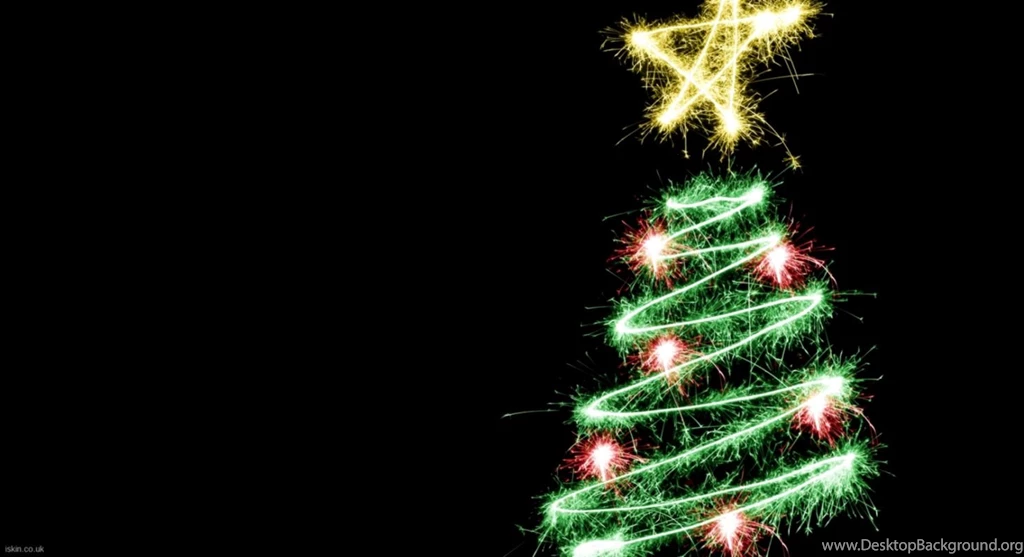 Merry Christmas Light Tree Wallpapers Hd
