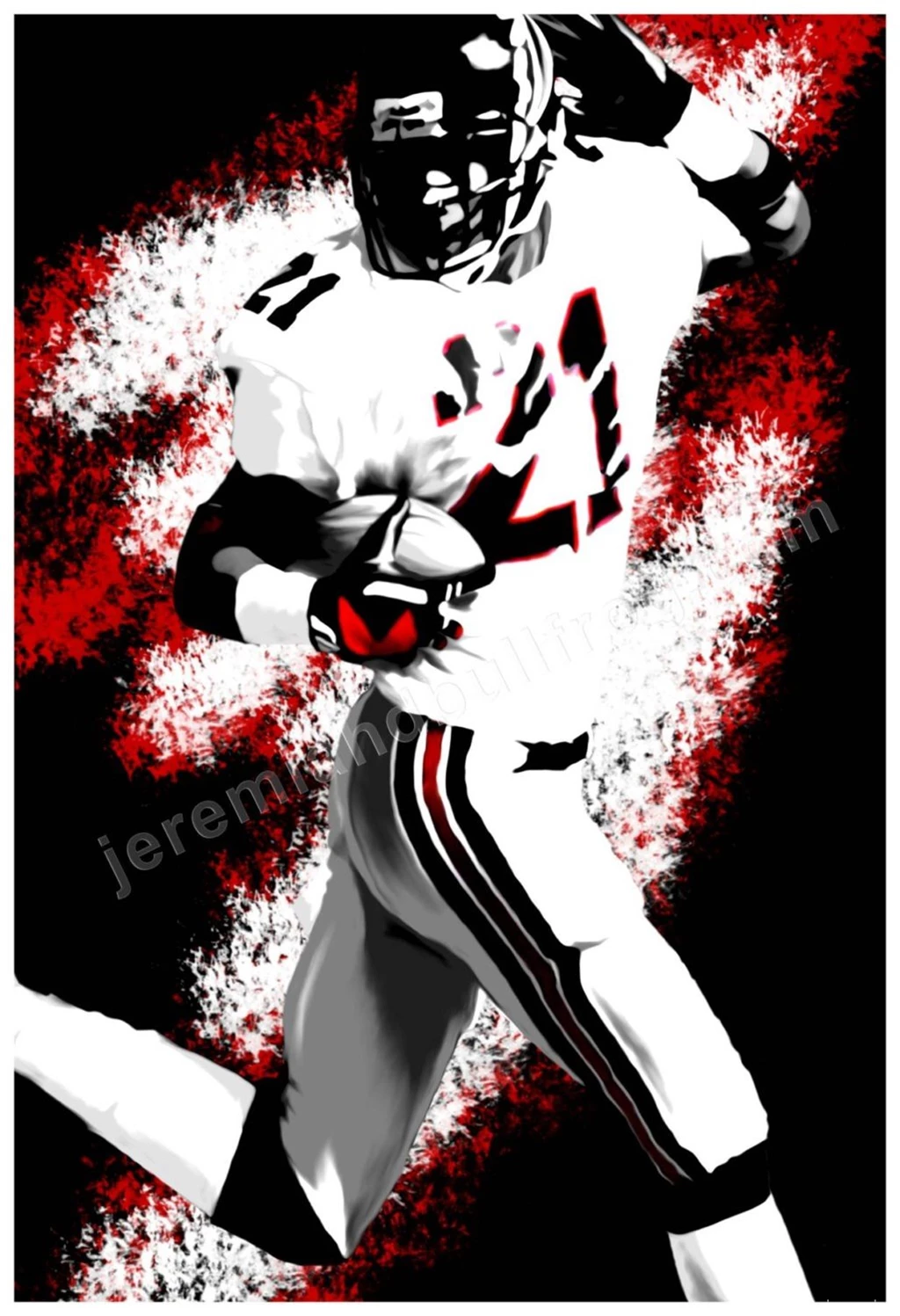 Atlanta Falcons Deion Sanders 13x19 Poster 2015 Super Bowl Mixed ...