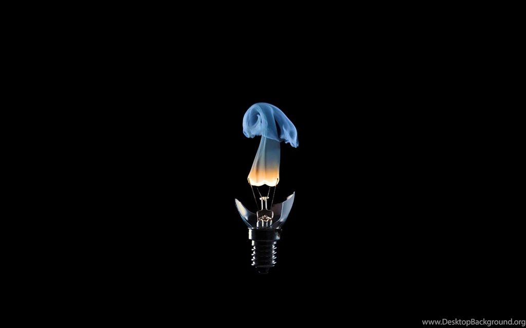 Black Backgrounds Digital Art Light Bulbs Wallpapers » WallDevil ...