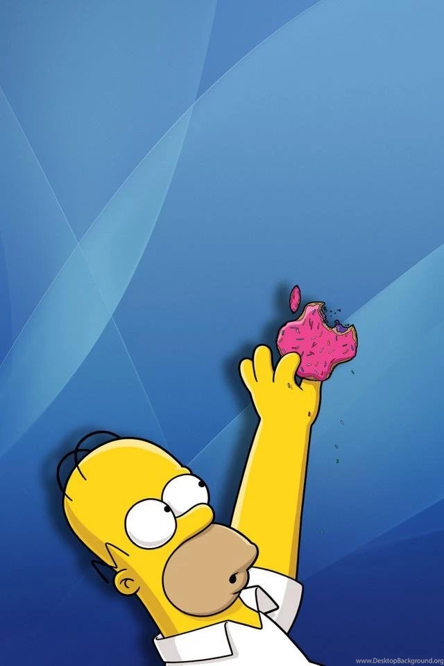 Homer Eating An Apple Donut?!?!